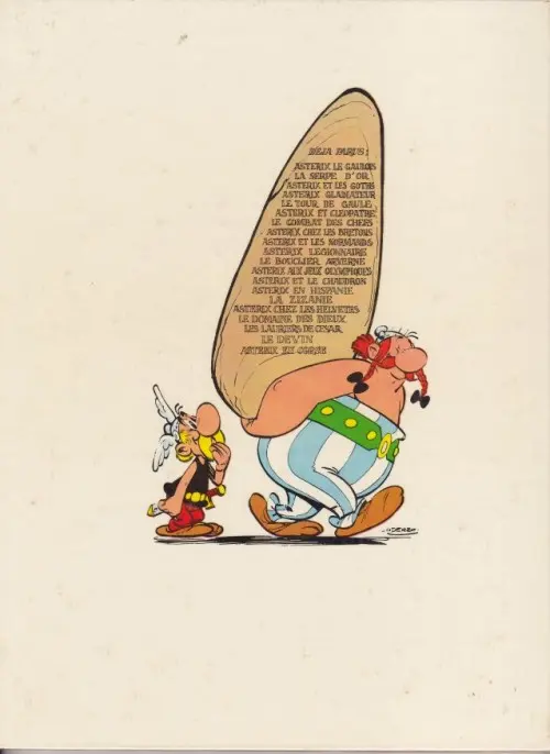 Verso de l'album Astérix Tome 13 Astérix et le chaudron