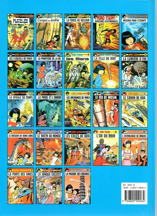 Verso de l'album Yoko Tsuno Tome 12 La proie et l'ombre