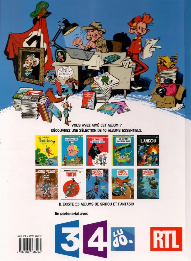 Verso de l'album Spirou et Fantasio Tome 14 Le Prisonnier du bouddha