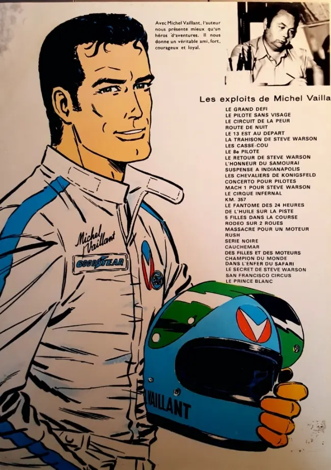 Verso de l'album Michel Vaillant Tome 16 Km. 357