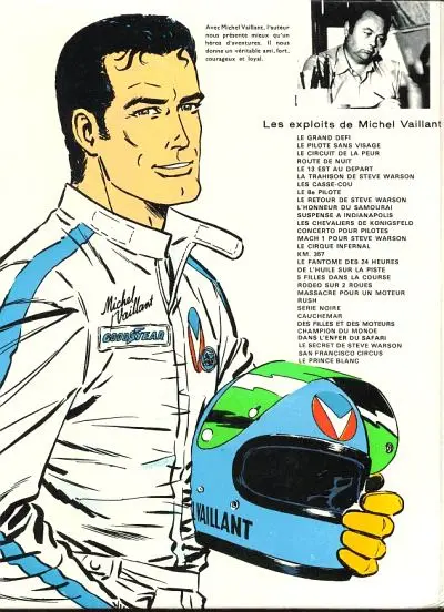 Verso de l'album Michel Vaillant Tome 32 Le prince blanc