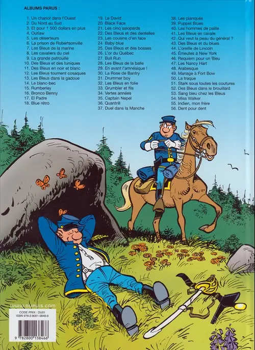 Verso de l'album Les Tuniques Bleues Tome 50 La traque