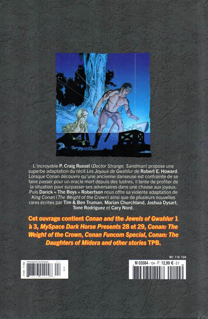 Verso de l'album The Savage Sword of Conan - La Collection Tome 104 Les Joyaux de Gwahlur