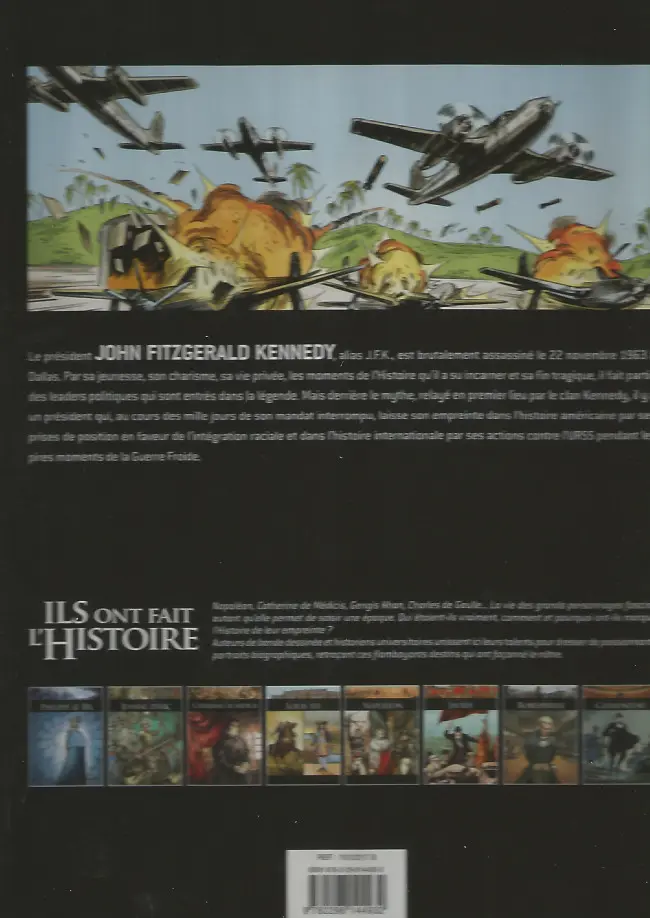 Verso de l'album Ils ont fait l'Histoire Tome 18 Kennedy