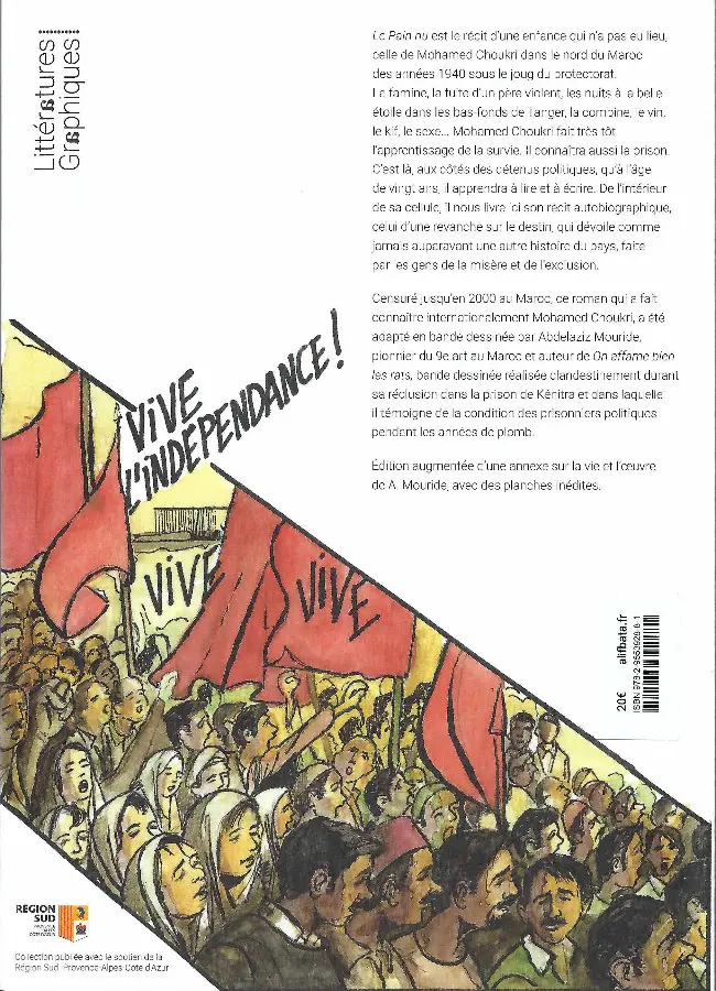 Verso de l'album Le pain nu