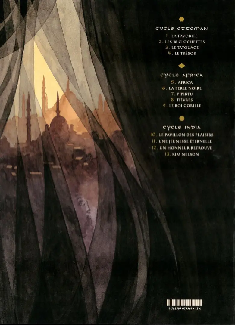 Verso de l'album Djinn 3 Le tatouage
