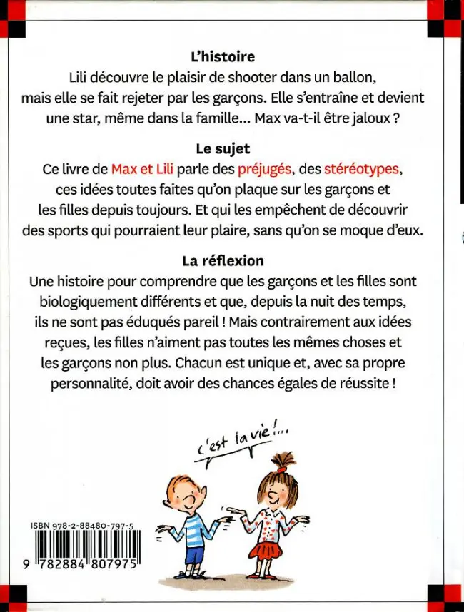 Verso de l'album Ainsi va la vie Tome 120 Lili veut jouer au foot