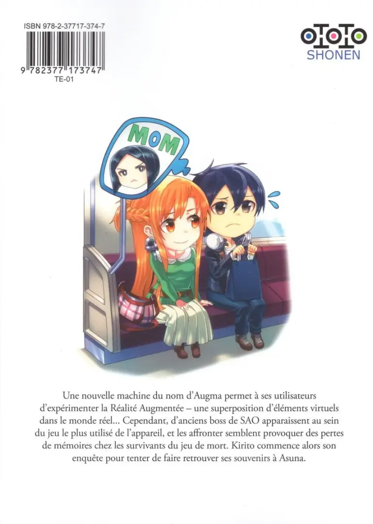 Verso de l'album Sword art online - Ordinal Scale 005