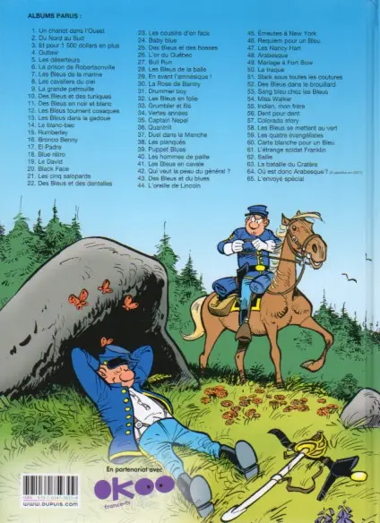 Verso de l'album Les Tuniques Bleues Tome 13 Les bleus dans la gadoue