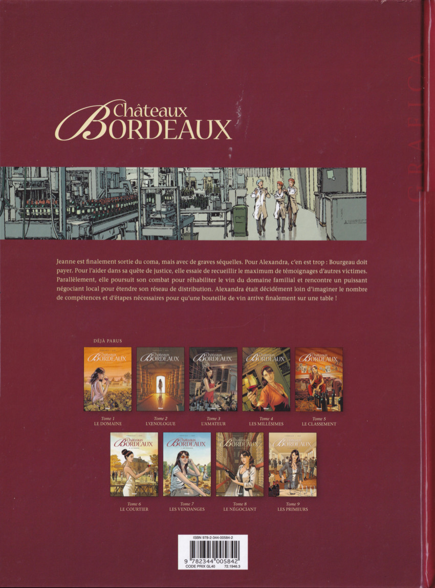 Verso de l'album Châteaux Bordeaux Tome 8 Le négociant