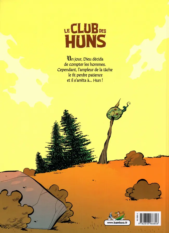 Verso de l'album Le club des Huns 1 Des Huns pitoyables