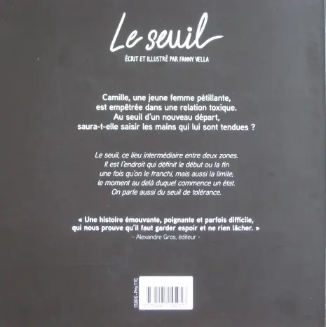 Verso de l'album Le seuil