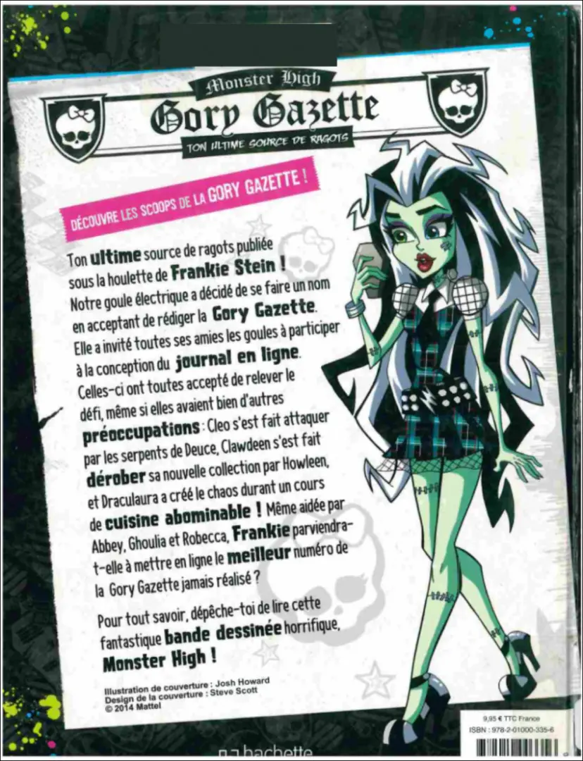 Verso de l'album Monster high - Rêves et hurlements 1