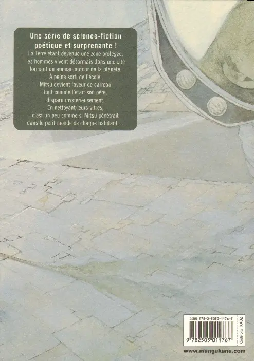 Verso de l'album La Cité Saturne Tome 6