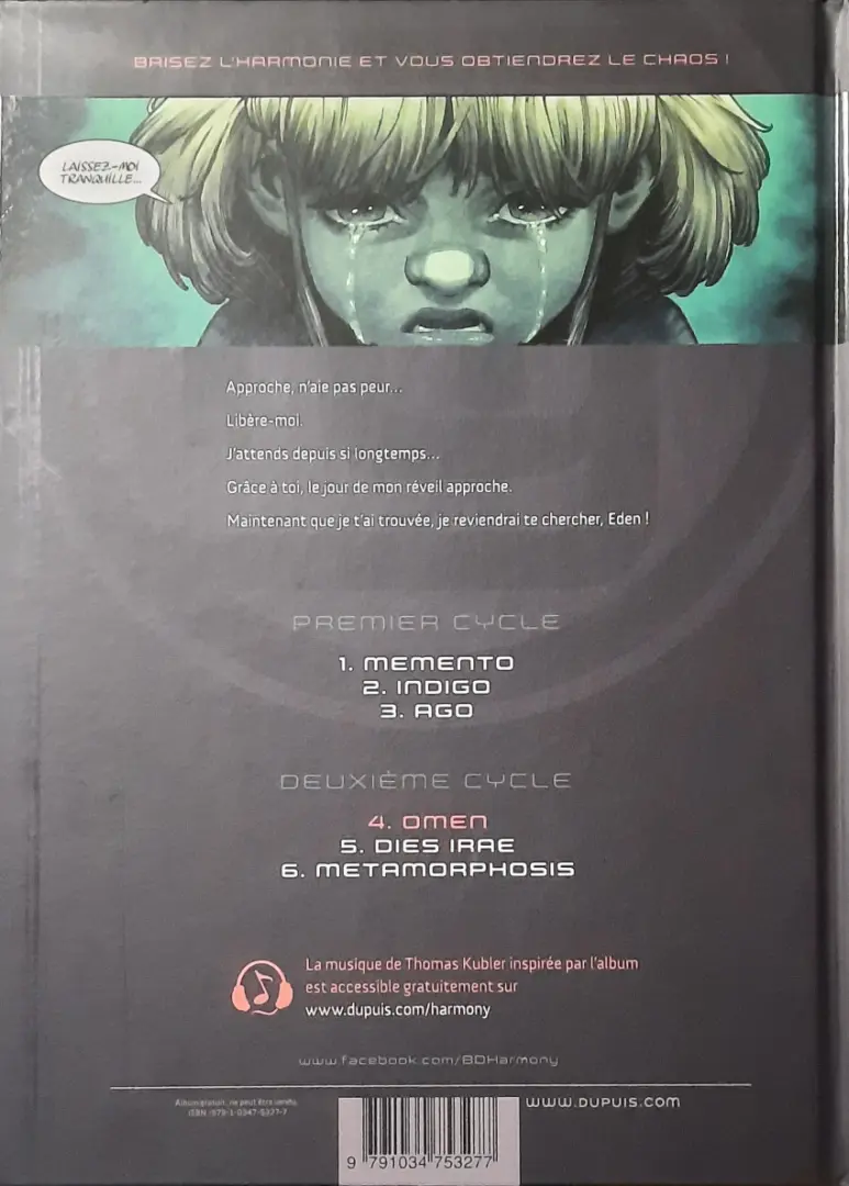 Verso de l'album Harmony Tome 4 Omen