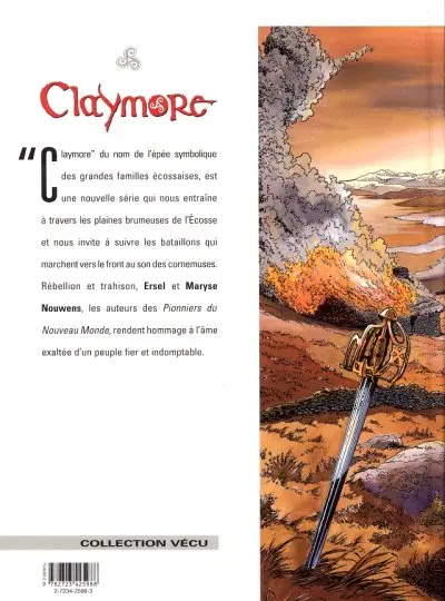 Verso de l'album Claymore Tome 1 Eillen
