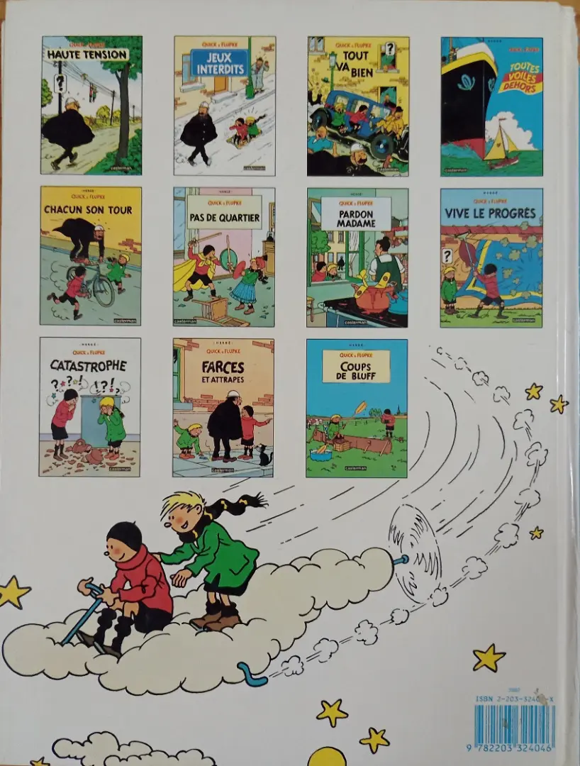 Verso de l'album Quick et Flupke - Gamins de Bruxelles Tome 4 Toutes voiles dehors