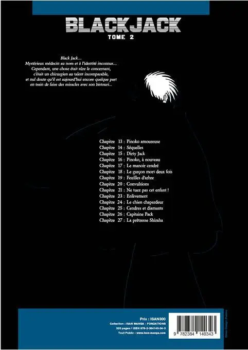 Verso de l'album Black Jack Tome 2