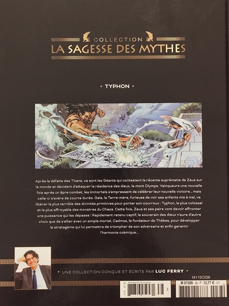 Verso de l'album La sagesse des Mythes - La collection 12 Typhon