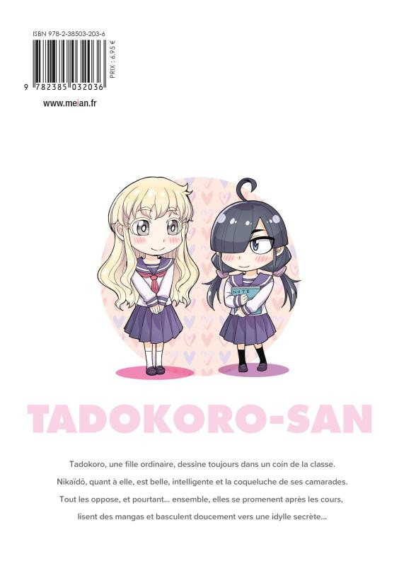 Verso de l'album Tadokoro-san 1