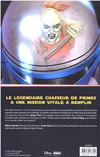 Verso de l'album Star Wars - Jango Fett Sur la piste de l'espoir perdu