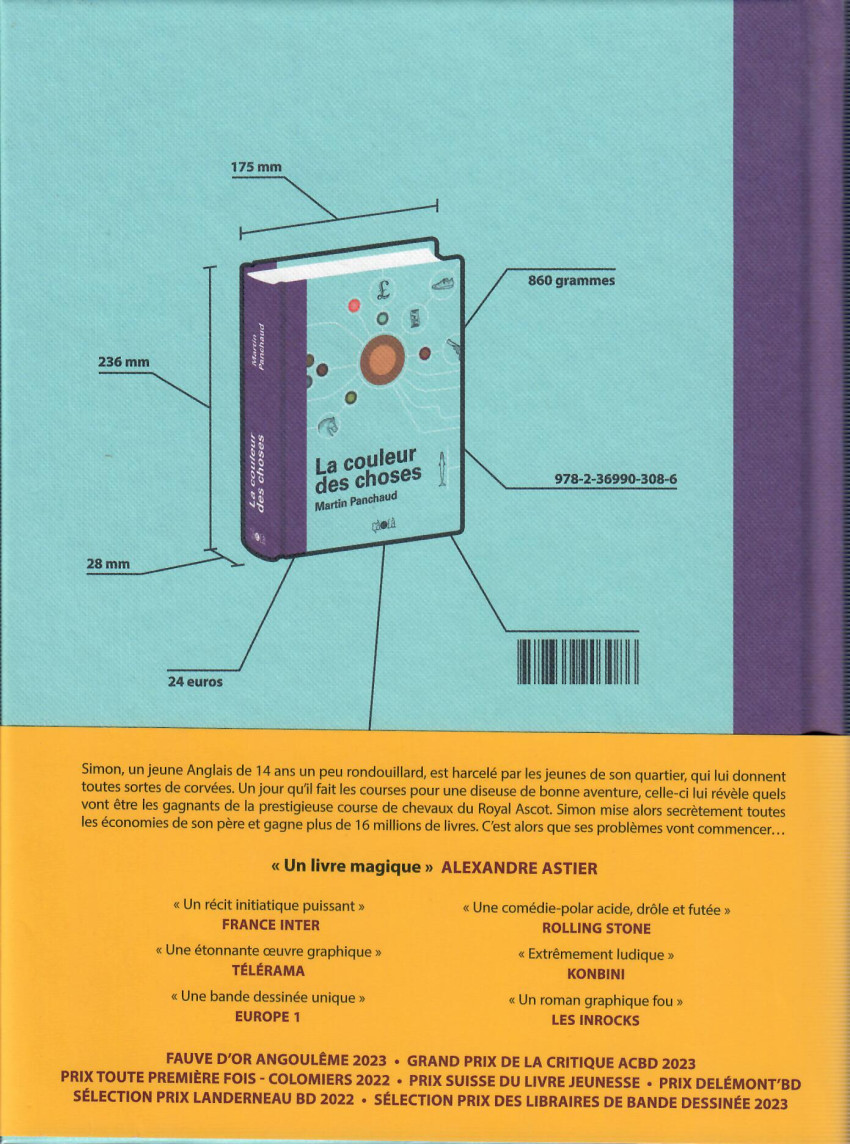 Verso de l'album La couleur des choses
