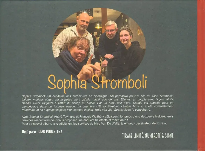 Verso de l'album Sophia Stromboli 2 Knock-Out !