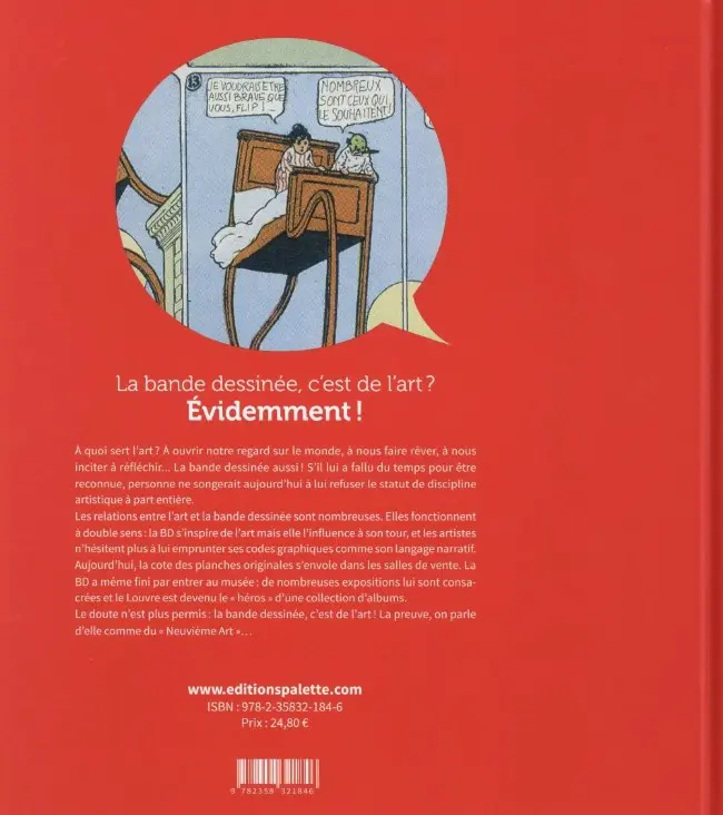 Verso de l'album Art et BD