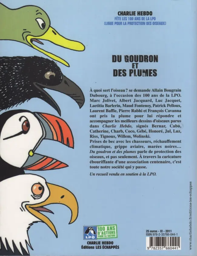 Verso de l'album Du goudron et des plumes