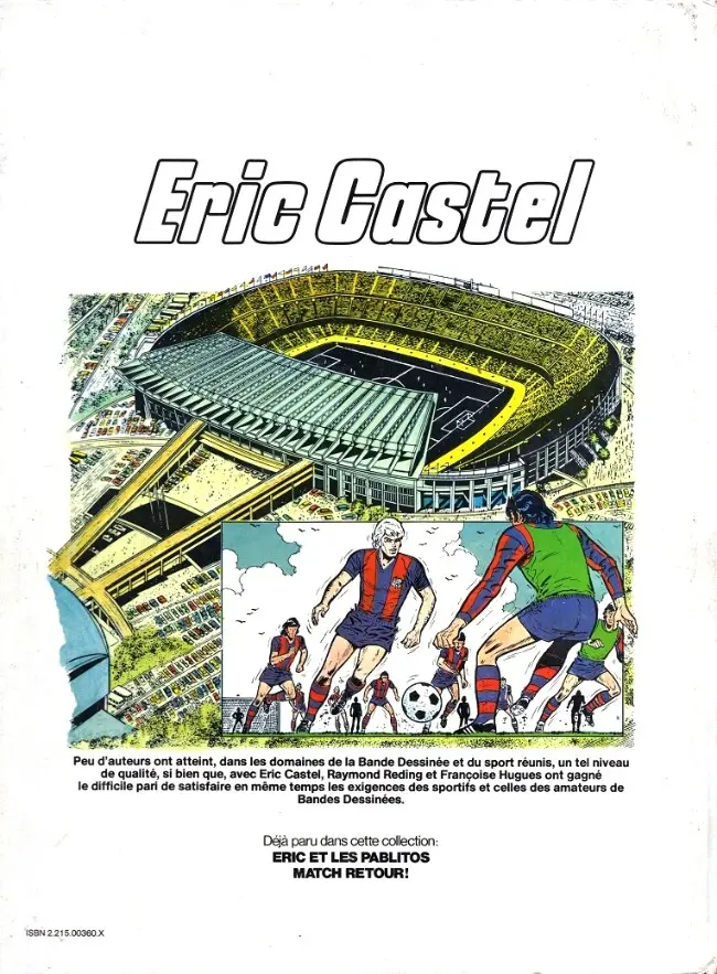 Verso de l'album Eric Castel Tome 3 Coup dur !