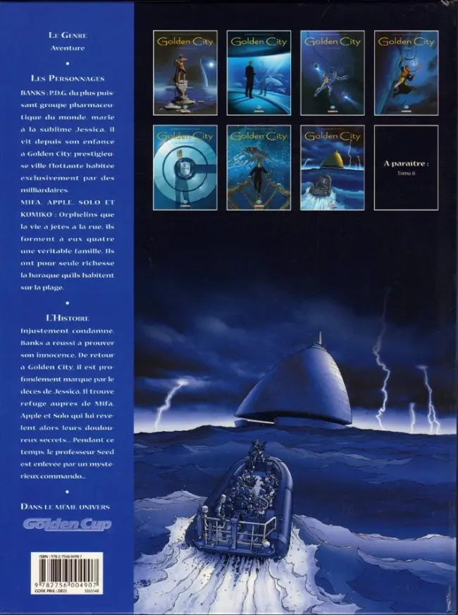Verso de l'album Golden City Tome 7 Les enfants perdus