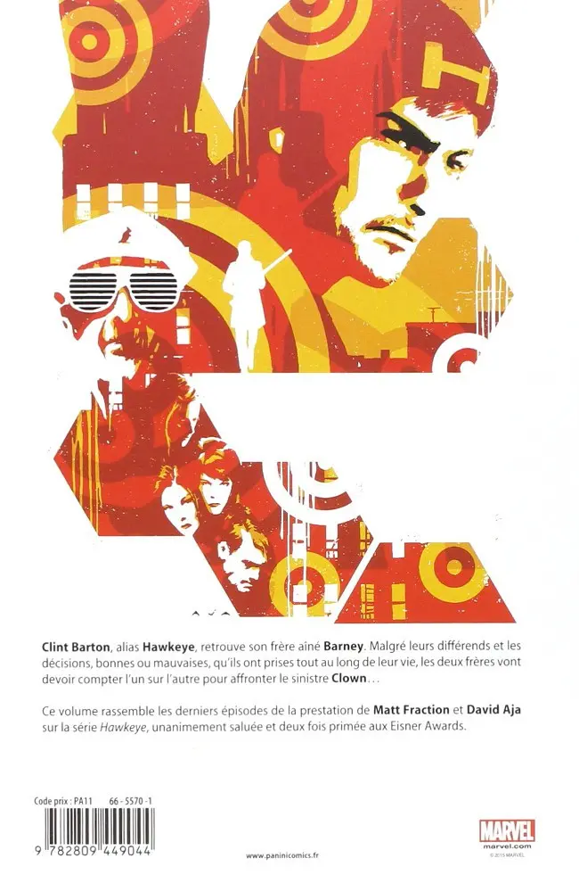 Verso de l'album Hawkeye Tome 4 Rio Bravo