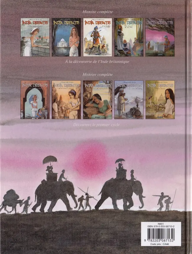 Verso de l'album India dreams Tome 9 Le regard du vieux singe