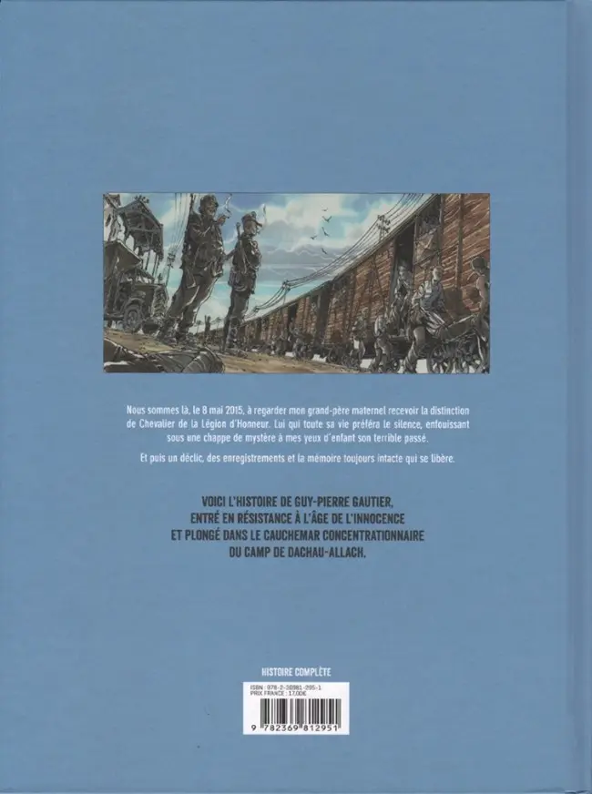 Verso de l'album Ma guerre De La Rochelle à Dachau