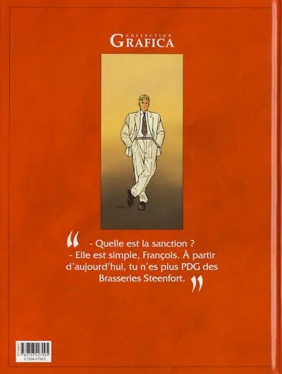 Verso de l'album Les Maîtres de l'Orge Tome 7 Frank, 1997