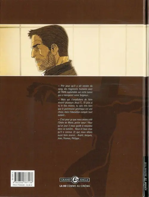 Verso de l'album Le Messager Tome 5 Le secret de la lance