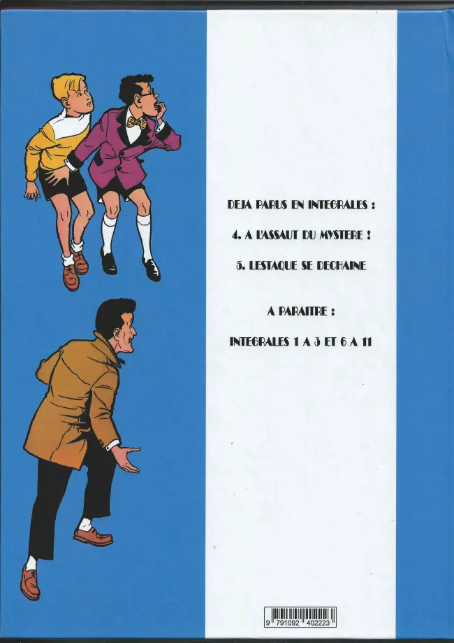 Verso de l'album Alex et Eurêka (et l'Inspecteur Lestaque) Lestaque se déchaine