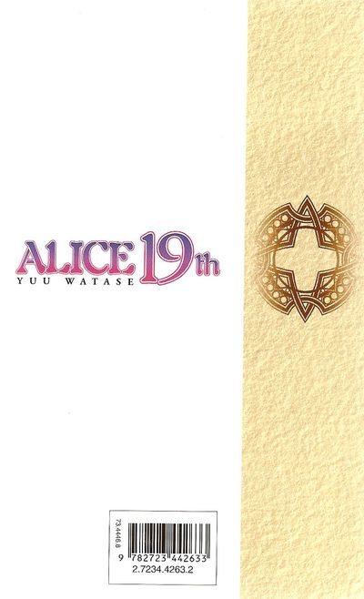 Verso de l'album Alice 19th 3