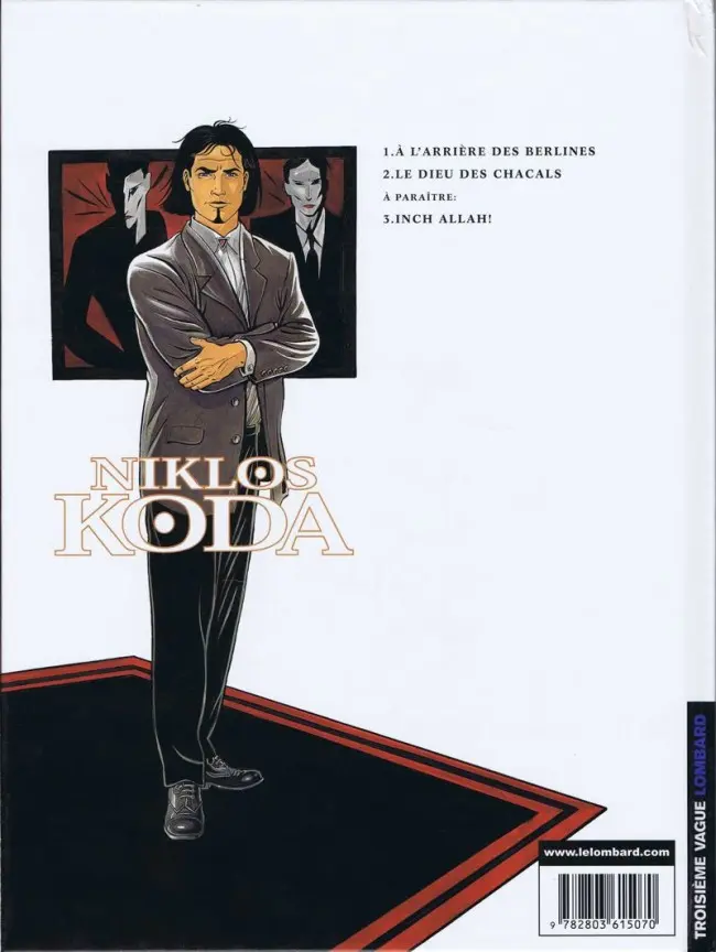 Verso de l'album Niklos Koda Tome 2 Le Dieu des chacals