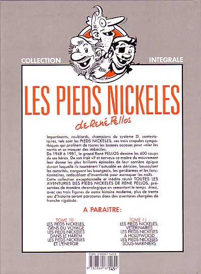 Verso de l'album Les Pieds Nickelés Tome 9