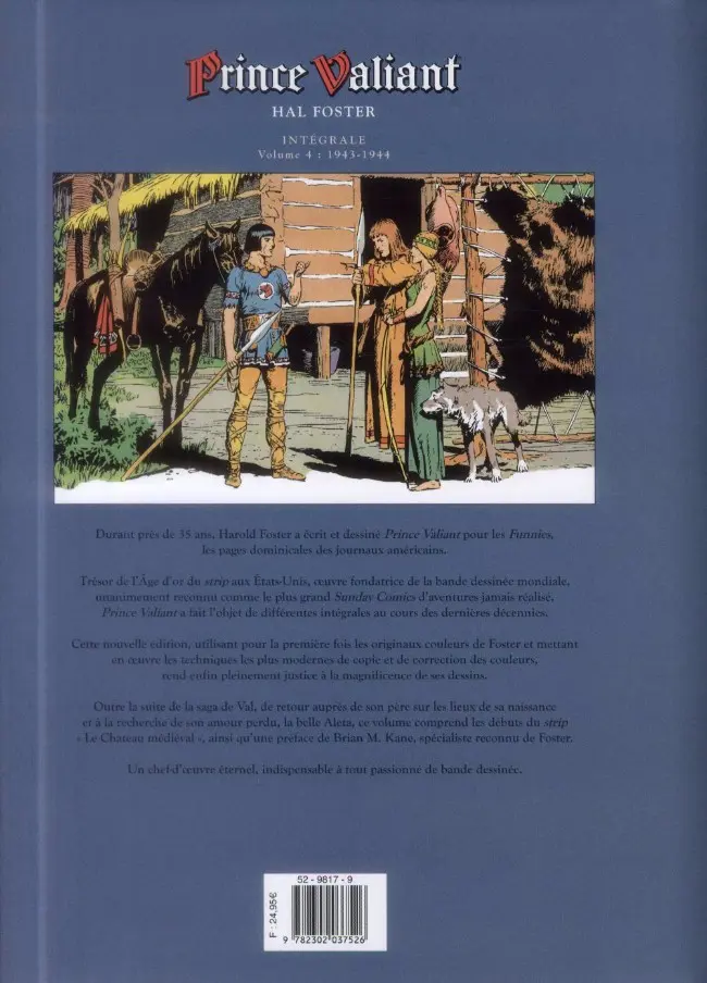 Verso de l'album Prince Valiant Soleil Volume 4 1943-1944