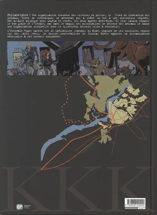 Verso de l'album Amerikkka Tome 5 Les commandos de Philadelphie