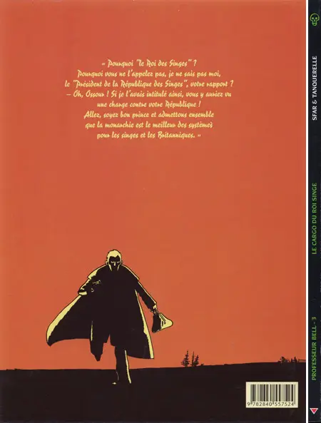 Verso de l'album Professeur Bell Tome 3 Le cargo du Roi Singe