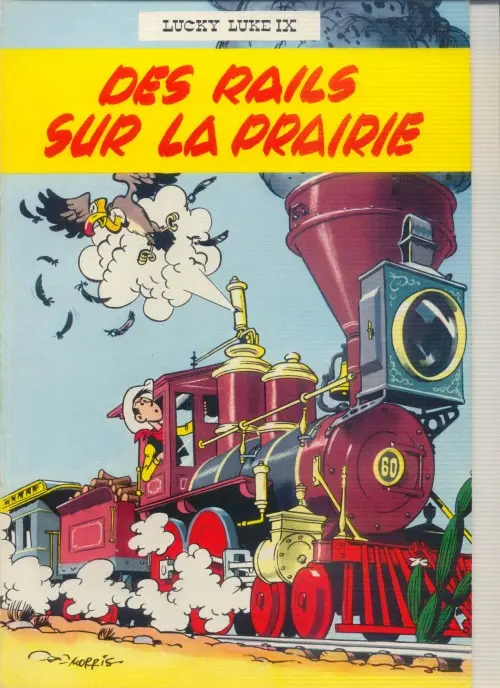 Couverture de l'album Lucky Luke Tome 9 Des rails sur la prairie