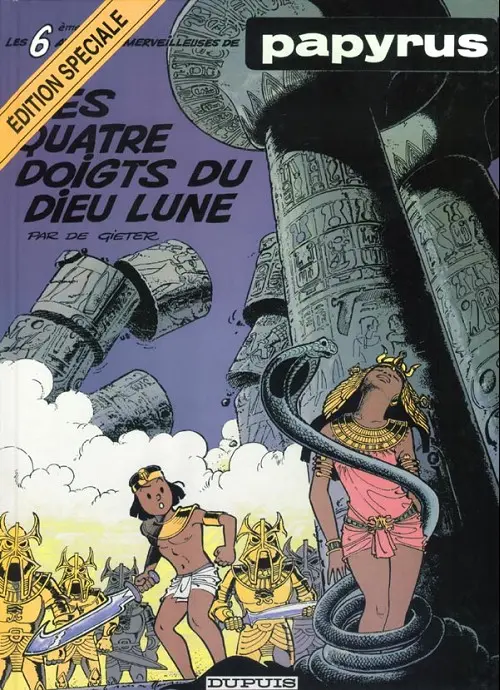Couverture de l'album Papyrus Tome 6 Les quatre doigts du dieu lune