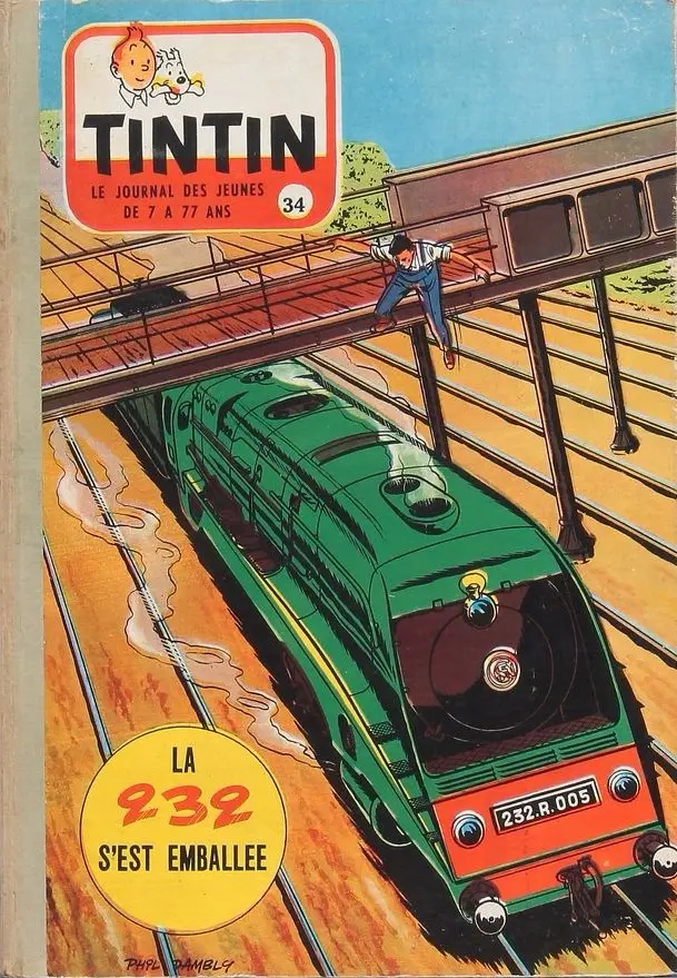 Couverture de l'album Tintin Tome 34 Tintin album du journal (n° 474 à 486)