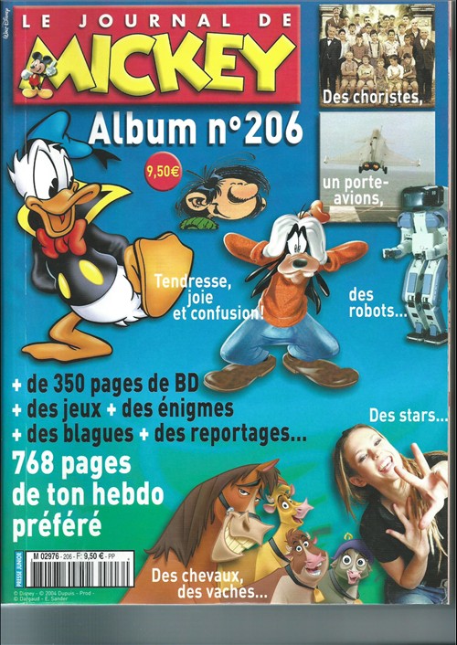 Couverture de l'album Le Journal de Mickey Album N° 206