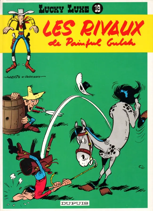 Couverture de l'album Lucky Luke Tome 19 Les rivaux de Painful Gulch