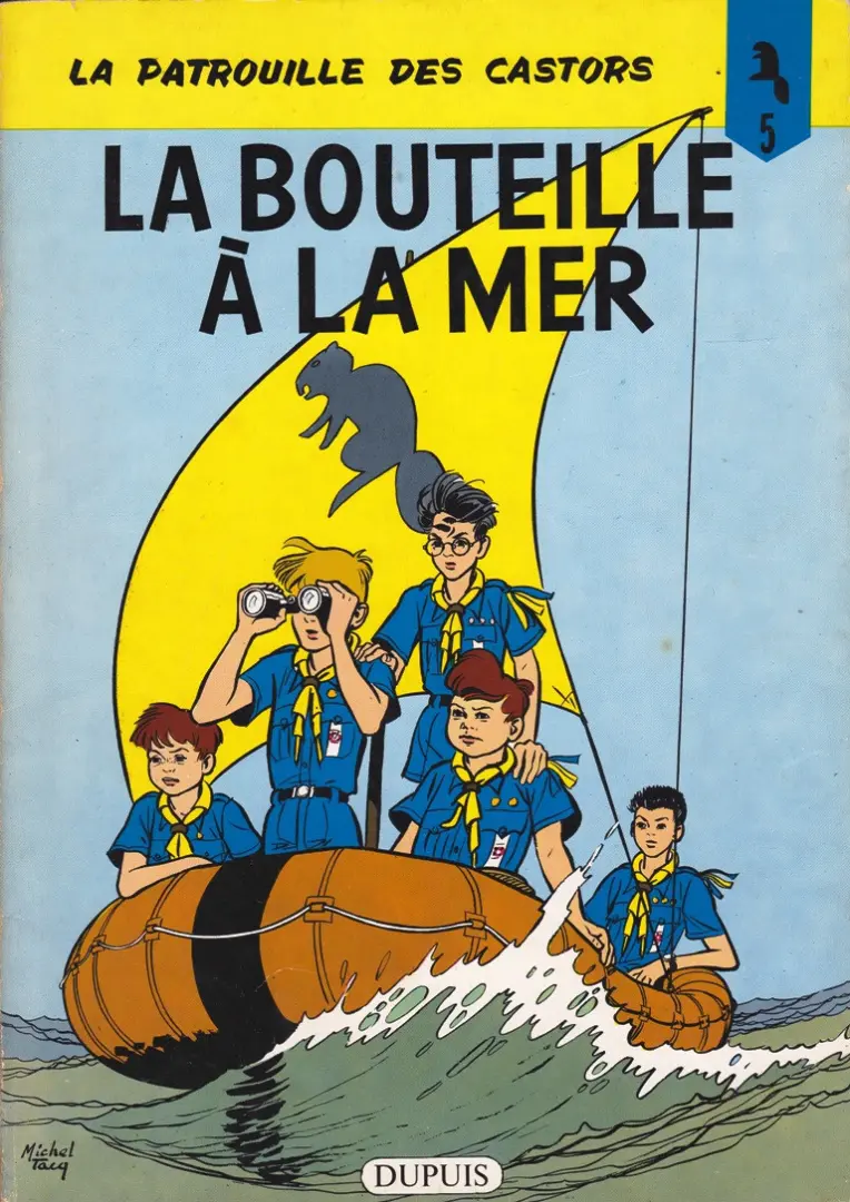 Couverture de l'album La Patrouille des Castors Tome 5 La bouteille à la mer