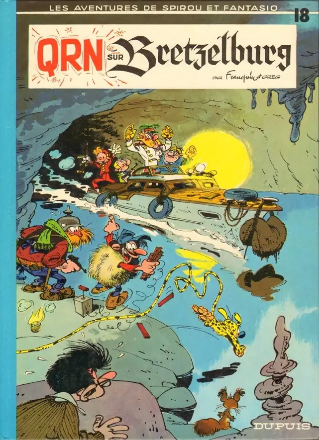 Couverture de l'album Spirou et Fantasio Tome 18 QRN sur Bretzelburg